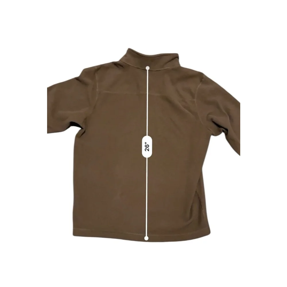 THE NORTH FACE TECH GLACIER 1/4-ZIP FLEECE MEN'S Sz M Coffee Bean Brown​​​​ - Picture 5 of 8
